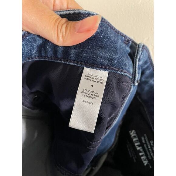 Athleta Jeans Women's 4 High Rise Sculptek Skinny Blue Denim Performance - Picture 6 of 7